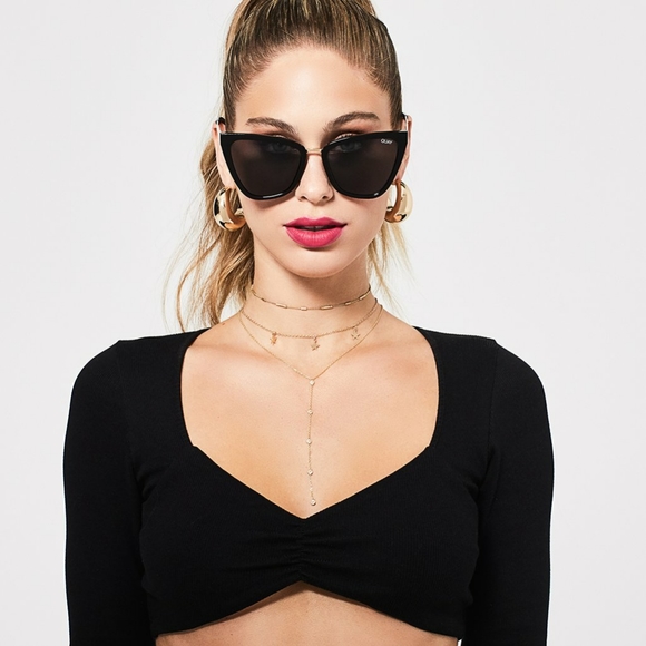 Quay Australia Accessories - 🆕️ Quay Australia Reina Sunglasses Black Gold